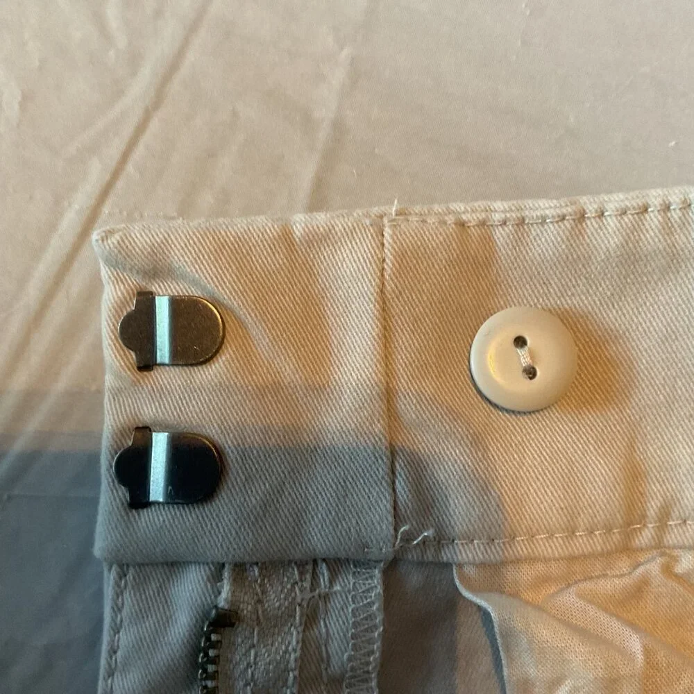 NWT Loft Womens Petite 4P Little Skinny Khaki light grey Pants NEW